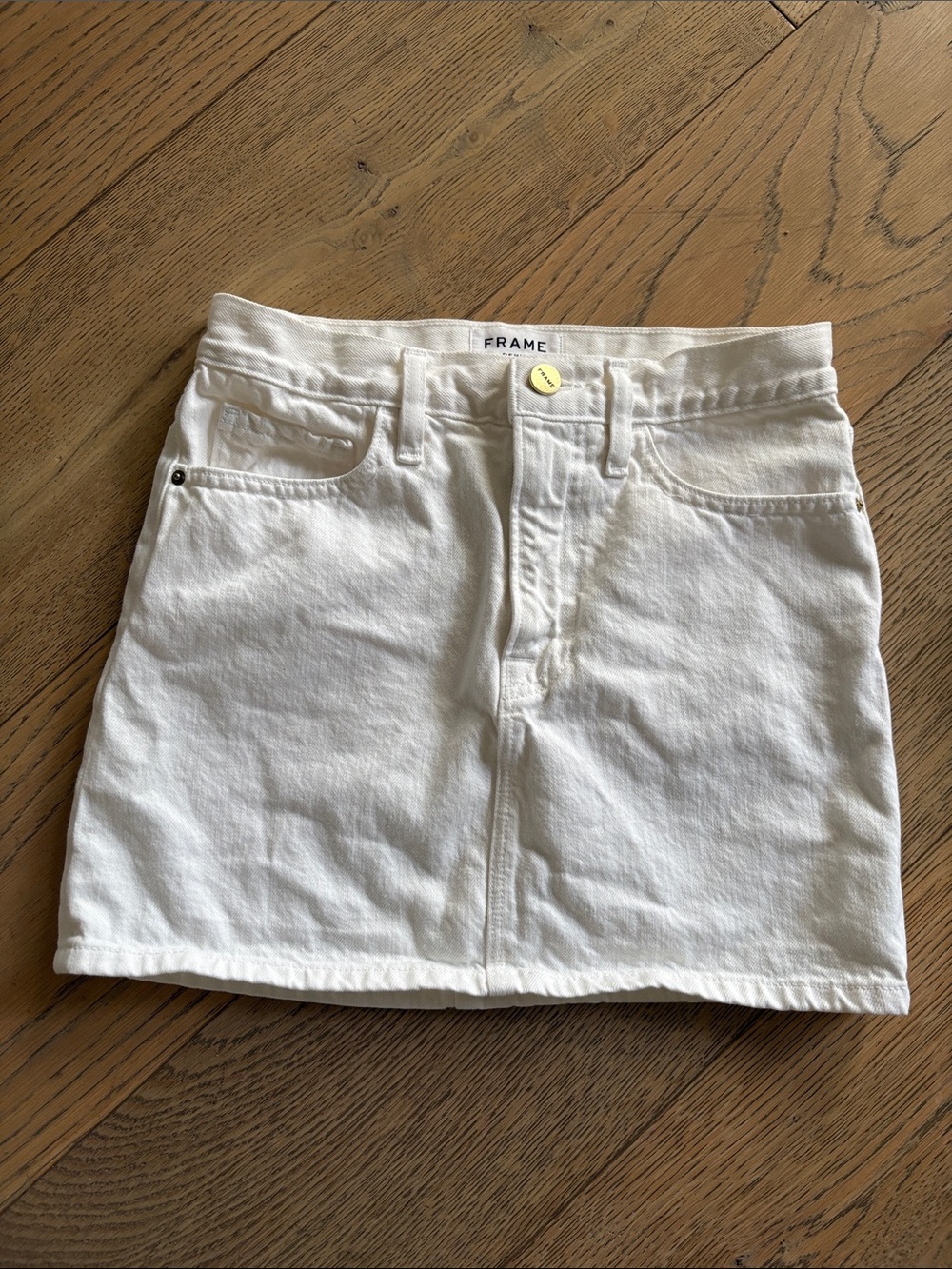Frame denim white skirt size 24